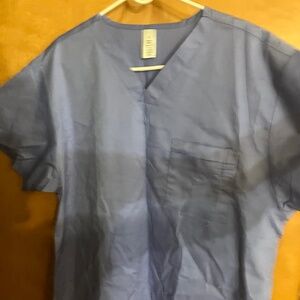 Unisex, Scrub Top - Shirt, Men or Women, Light Blue